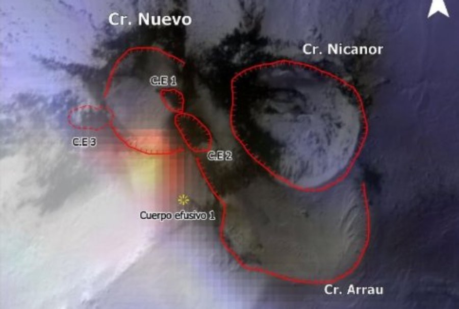 Detectan nuevo cambio en relieve de complejo volcánico Nevados de…