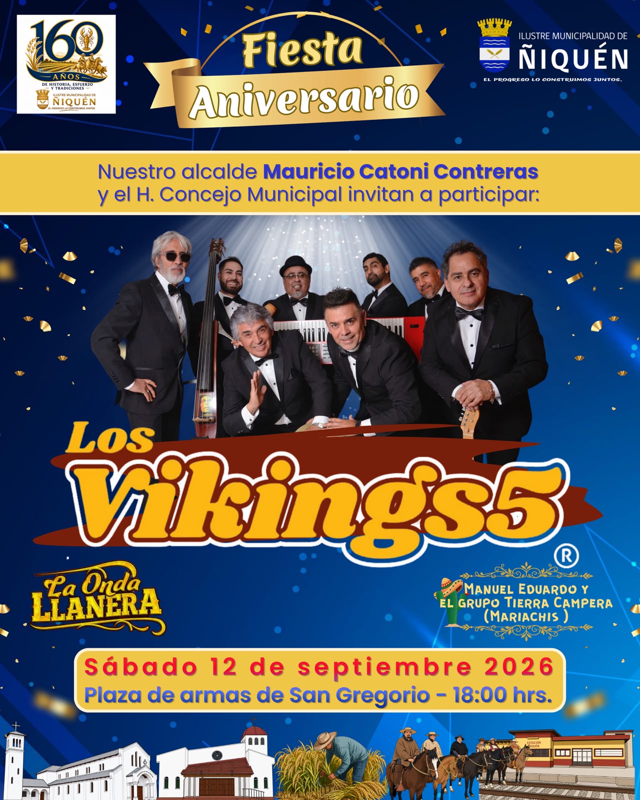 ¡Ñ𝑰𝑸𝑼É𝑵 𝑪𝑬𝑳𝑬𝑩𝑹𝑨 𝑺𝑼𝑺 160 𝑨Ñ𝑶𝑺 𝑨 𝑳𝑶 𝑮𝑹𝑨𝑵𝑫𝑬! 🎉 HOY SÁBADO 12 DE SEPTIEMBRE.