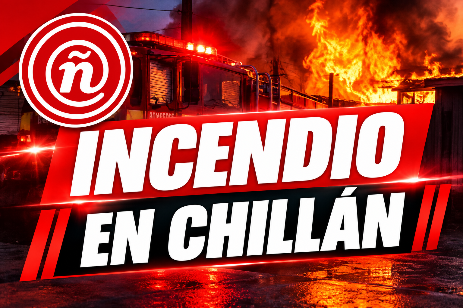 Esta tarde 🔥 ALARMA DE INCENDIO EN CHILLÁN