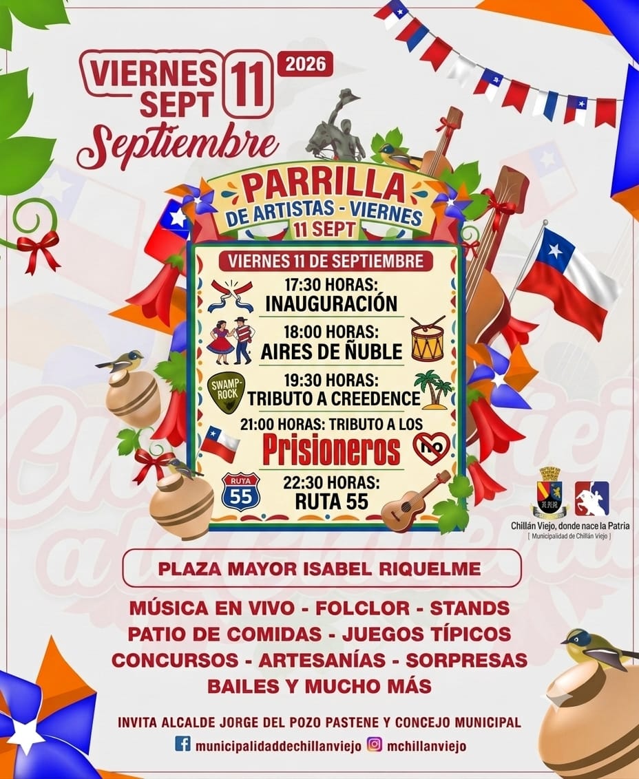 Chillán Viejo se prepara para vivir la cuarta Fiesta de la Chilenidad.