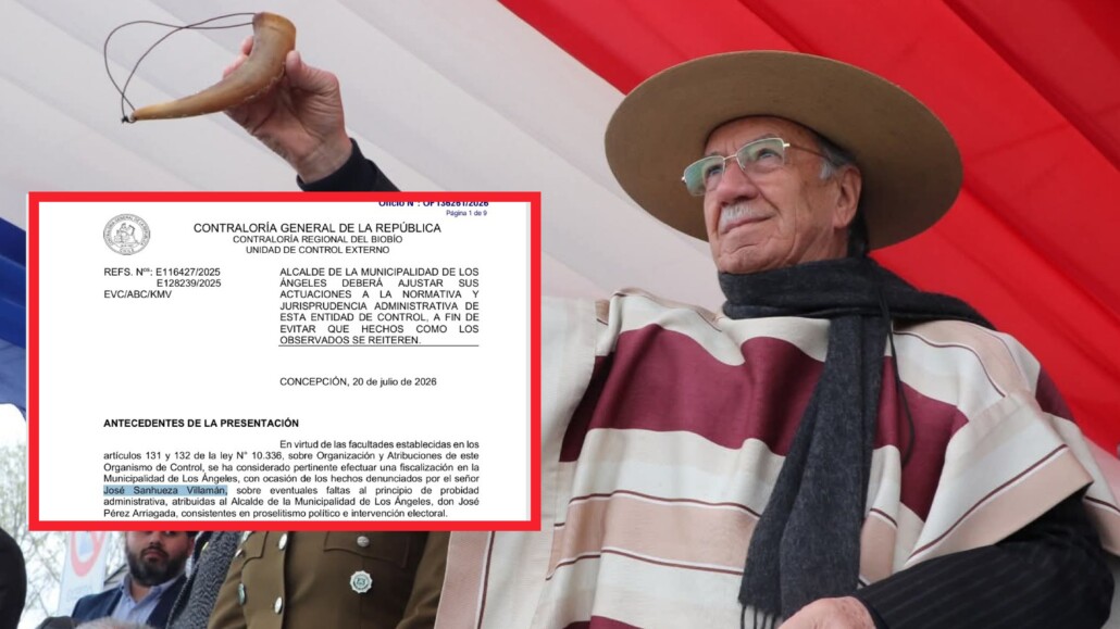 Contraloría reprocha a Alcalde de Los Ángeles por uso de redes sociales