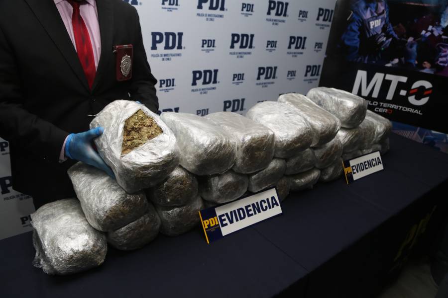 PDI incauta más de 26 kilos de marihuana en Villa Las Almendras