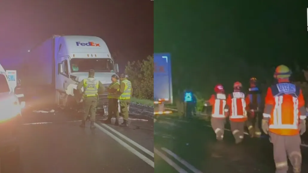 Colisión frontal de alta energía entre automóvil y camión deja dos…