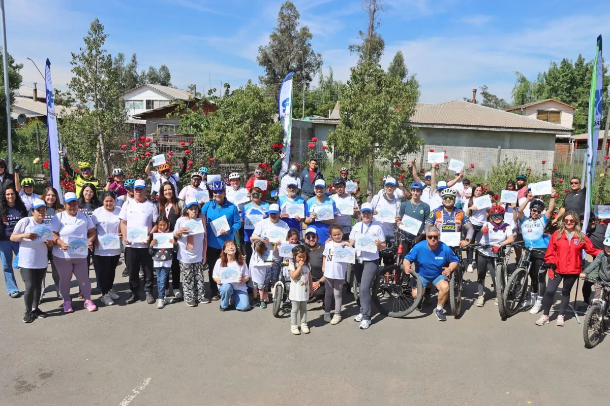 Familias disfrutaron de la cicletada de Angostura 2026
