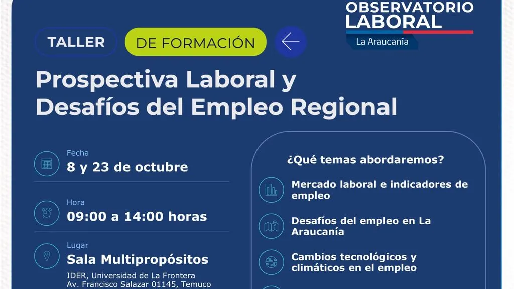 DIRIGENCIAS SINDICALES DE LA ARAUCANÍA PODRÁN FORMARSE EN DATOS DE…